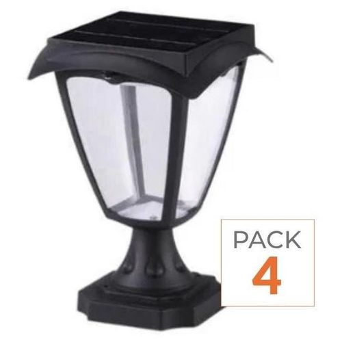 RGBW Solarlaterne zum Aufstellen IP54 (4er Pack)
