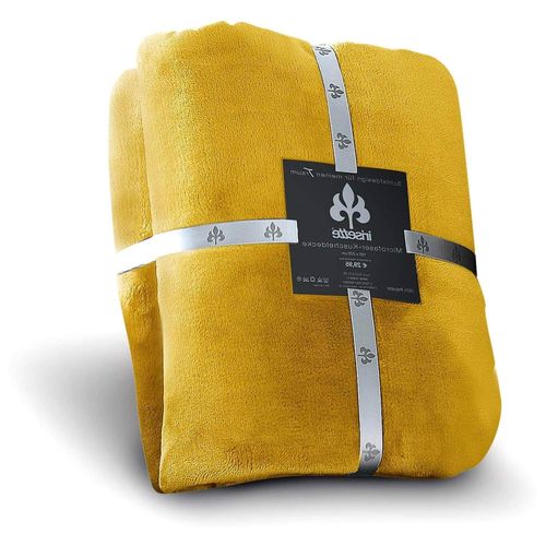 Kuscheldecke Uni 150 x 200 cm, gold
