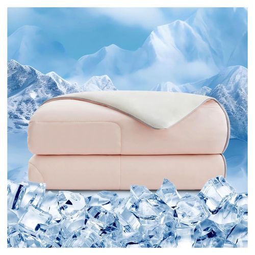 Kühldecke 155 x 220 cm Hellrosa