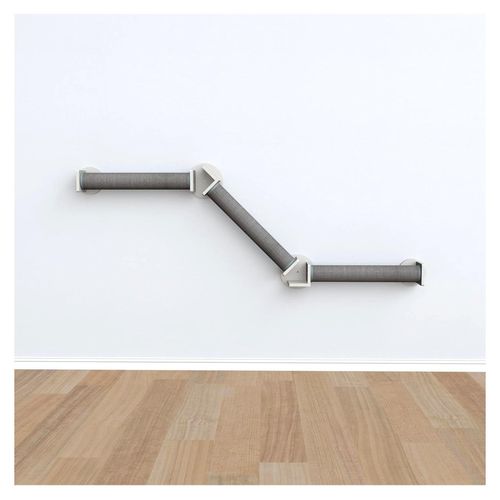 Wand-Set 2, Kletterpfad, 195 × 78 cm, weiß/grau