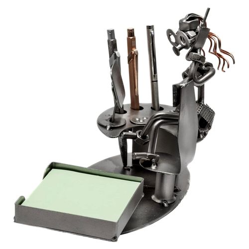 Schraubenmännchen - Schrauben-Lady Büro Managerin Schreibtisch-Dekoration Geschenk 22x10x16 cm