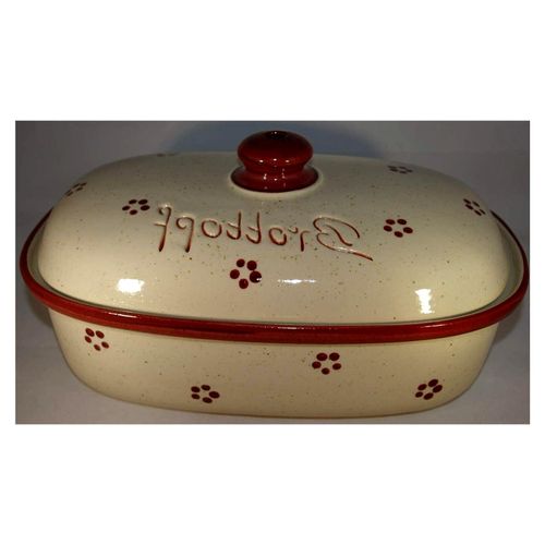 Ovaler Brottopf 33 cm Rubin