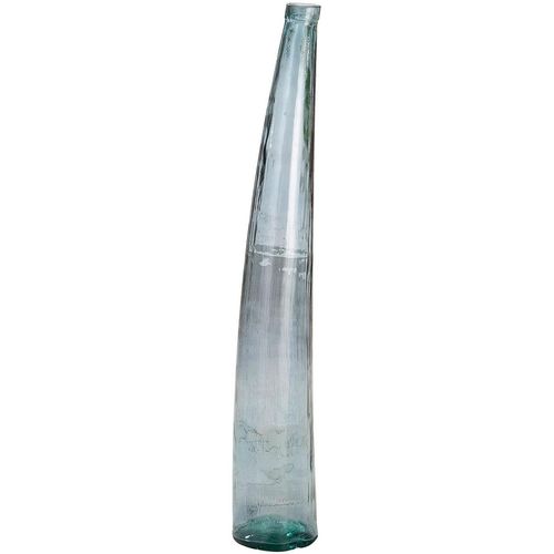 Bodenvase GILDE "Bodenvase Bleu", blau, B:20cm H:120cm T:20cm Ø:20cm, Glas, Vasen
