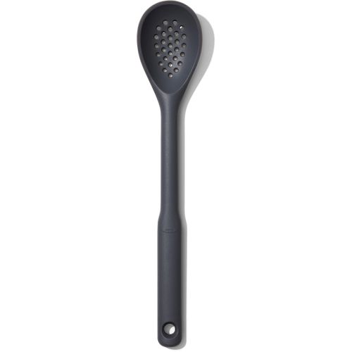 Schaumlöffel OXO GOOD GRIPS, grau, B:6cm, Silikon, Kochlöffel, Silikon