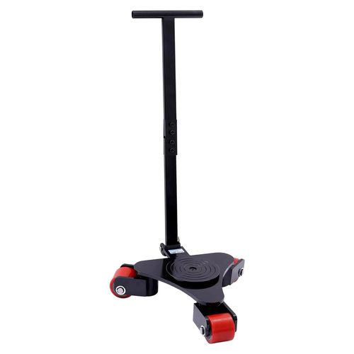 Transportfahrwerk mit Griff, 425x336mm, 3T Transportrollen aus Metall, Industrieroller mit 360° PolyurethanRädern, Möbeltransporthilfe