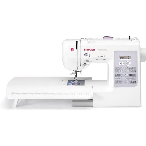 SINGER Nähmaschine "Patchwork 7285Q", grau (weiß, grau), B:37,6cm H:30,1cm T:19,7cm, Nähmaschinen