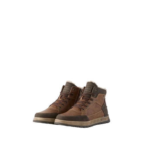 TOM TAILOR Herren Wasserdichte Stiefeletten mit Fütterung, braun, Uni, Gr. 43