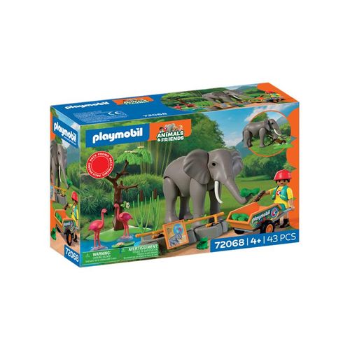 Playmobil Tiere & Freunde - Elefant mit Tierpfleger