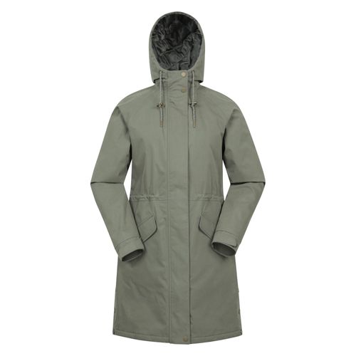 Mountain Warehouse dames/dames Polperro lichtgewicht gewatteerde waterdichte jas (Kaki Groen)