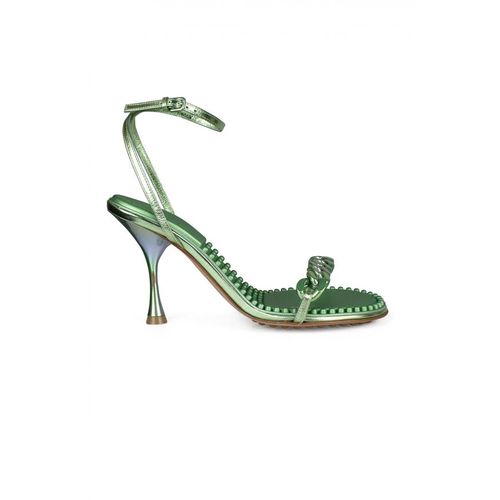 Bottega Veneta Dot Sandalen Grün