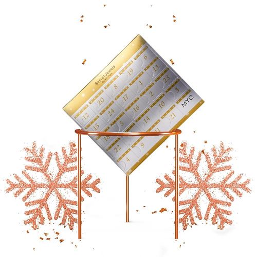 Adventskalender 24 Verrassingsjuwelen - Roségoud en Kristal