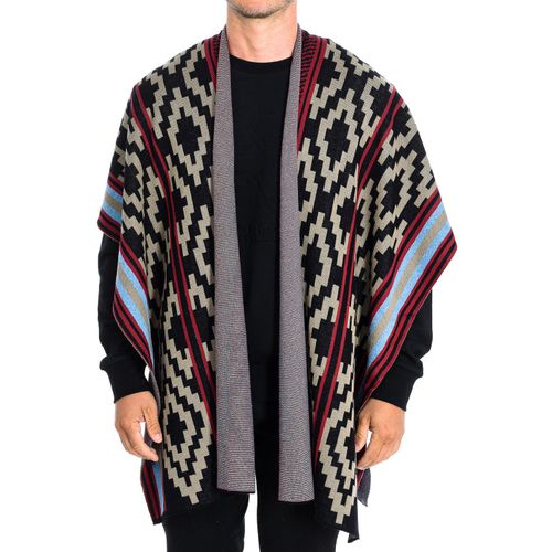 Mouwloze gebreide poncho voor tussen het seizoen RMS006-XC037 man
