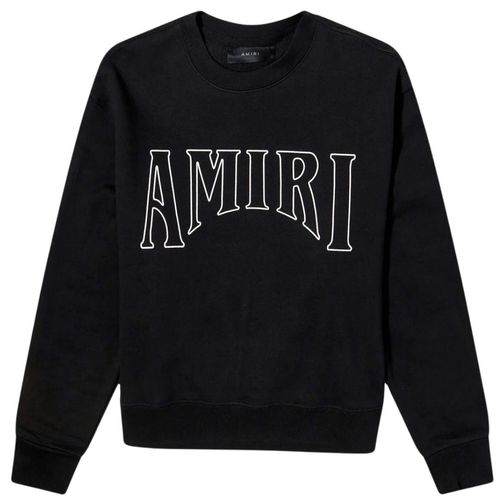 Amiri Sun-afbeelding op het zwarte sweatshirt aan de achterkant