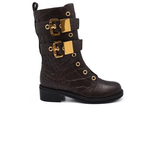 Giuseppe Zanotti Leren laarzen Bruin