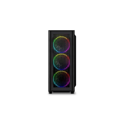 SHARKOON PC-Gehäuse "RGB Wave", schwarz, B:25,5cm H:48cm T:53cm, Computergehäuse, PC-Gehäuse