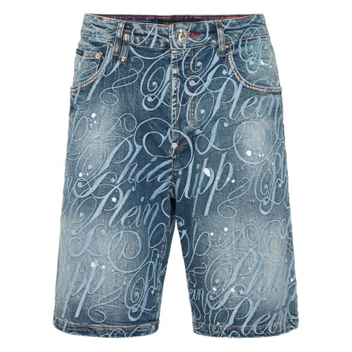 Denim Shorts Formentera Logo