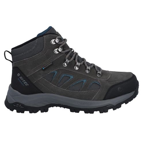 Hi-Tec Bandera Expedition Leren Heren Wandelschoenen In Donkergrijs/Havermist.