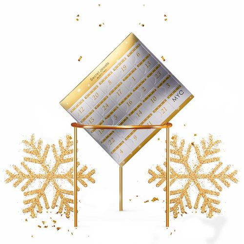 Adventskalender 24 verrassingsjuwelen - Goud en Kristal