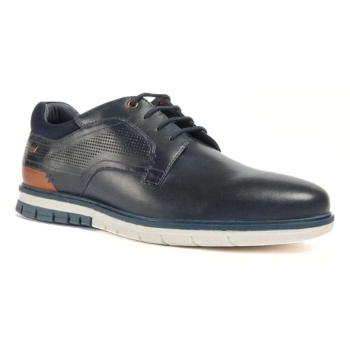 Pod Merlin Leren Heren Navy Veterschoenen