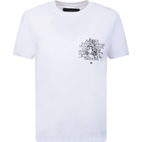 Amiri kostbare herinneringen ontwerp wit T-shirt
