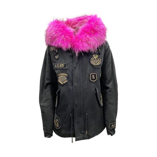 As65 Canvas Versierde Parka Jas