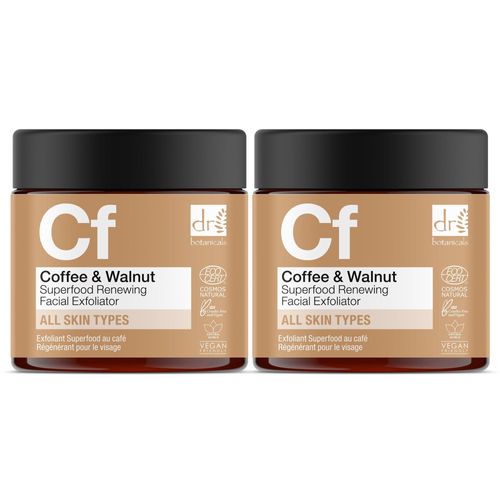 Dr Botanicals Kaffee Superfood Erneuerndes Gesichtspeeling 60ml x 2 Duo Pack