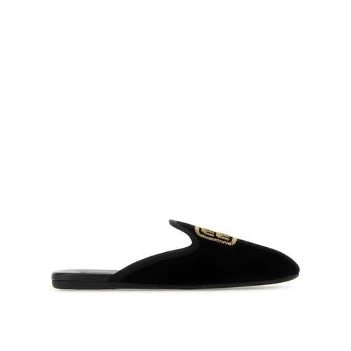 Miu Miu Logo Borduur Slip-On Muilezels