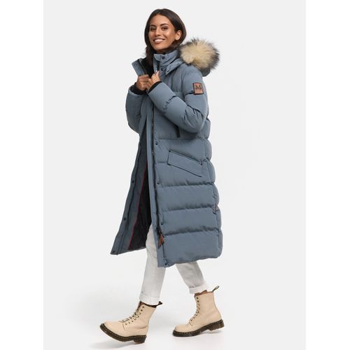 Marikoo Damen Winterjacke – Schneesternchen, lang mit Kapuze & Fellkragen