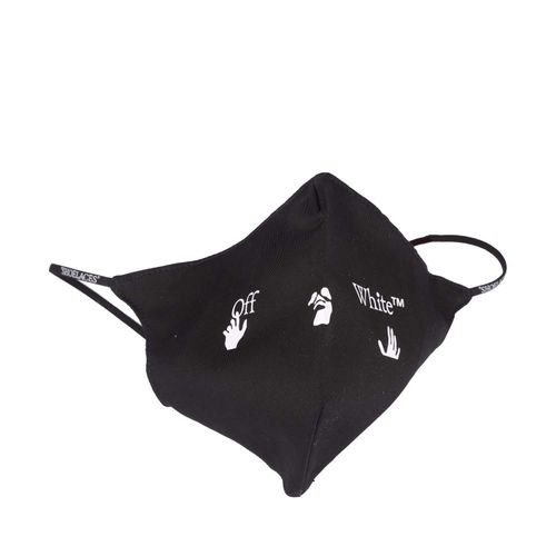 Accessoires Off White Zwemmen Eenvoudig Masker in Zwart-Wit