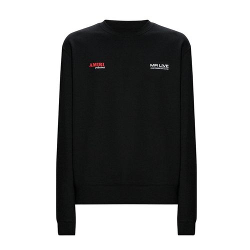 Amiri Drum Machine Zwarte Crewneck Trui