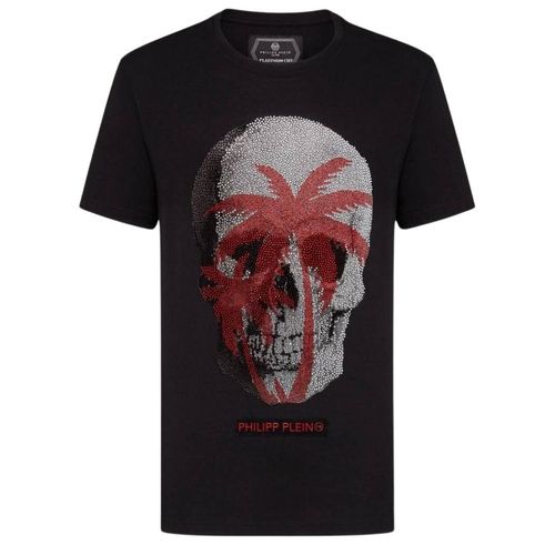 Philipp Plein Groot Schedelmotief Zwart T-shirt