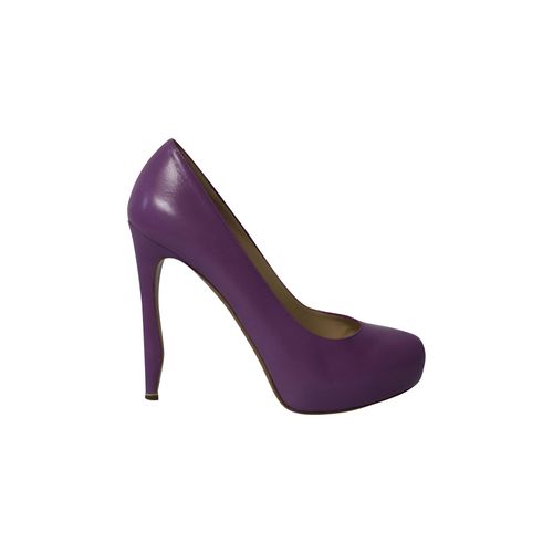 Nicholas Kirkwood Platform Hakken in Paarse Leren
