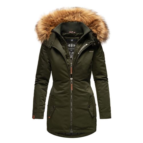 Marikoo dames winterjas – Sanakoo, warm met afneembare bontkraag