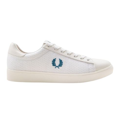 Fred Perry - Sneaker Mit Blauem Lorbeerkranz-logo In Weiß