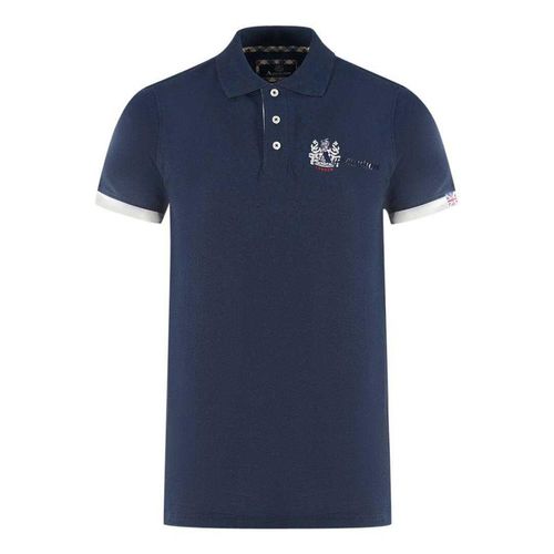 Aquascutum Volwassen unisex London Aldis Poloshirt (Marine)