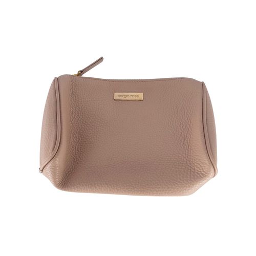 Sergio Rossi Cosmetica Etui in Roze Leer