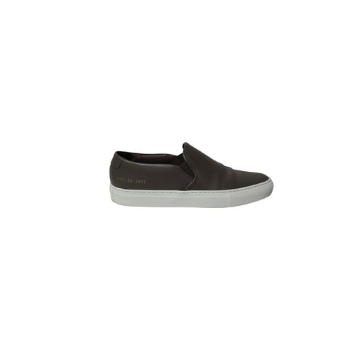 Common Projects Tournament Slip-On Sneakers in Grijs Leer