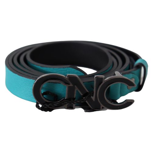 Costume National Riem Teal Leer