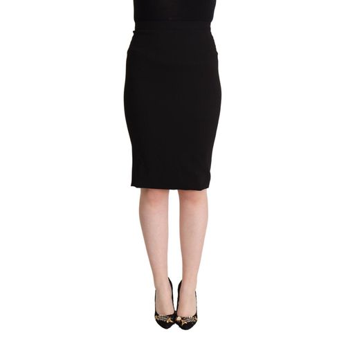 Pencil Rok Knie Lang Stretch Wol