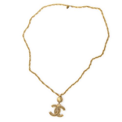 VintageCC Logo and BallPendantNecklace Ketting