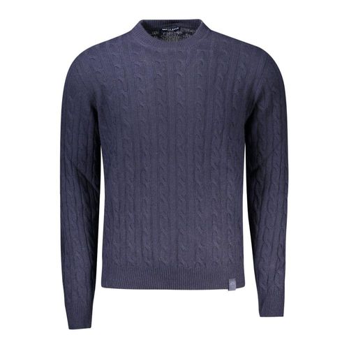 Cable Knit Trui Donkerblauw
