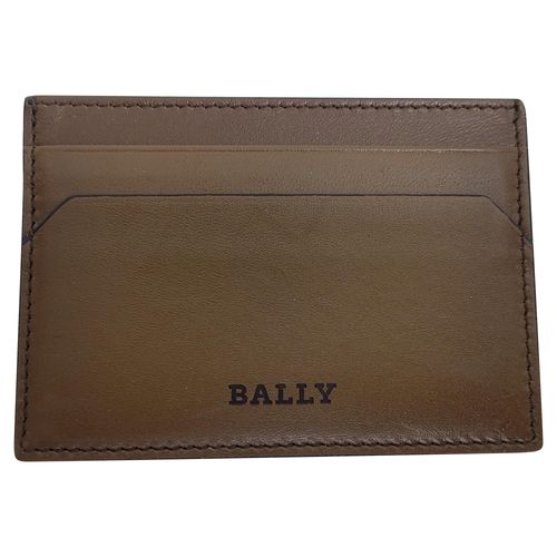 Bally Kaarthouder in Bruin Leer