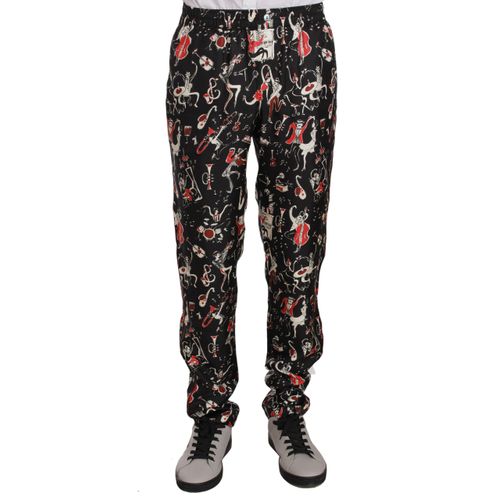Muziekprint Broek Pt0846