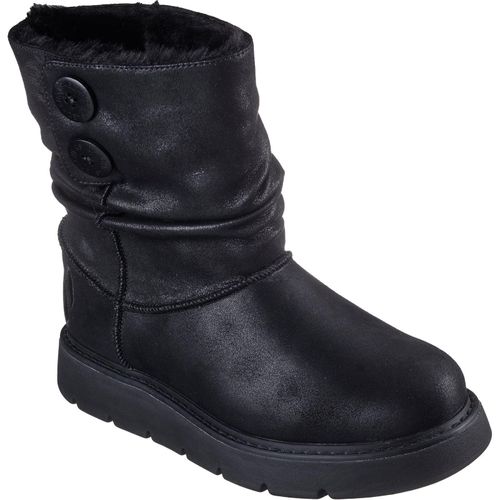 Skechers Keepsakes Lite Freezing Lage Textile Dames Zwarte Winter Enkellaarsjes