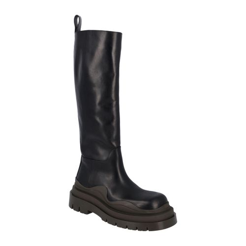 Bottega Veneta Botteboot in kalfsleer in zwart