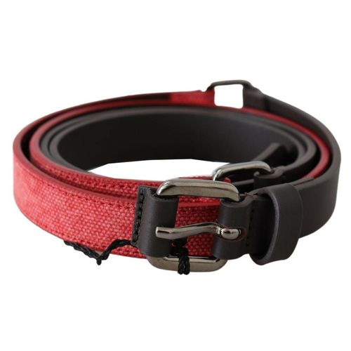 Rode Canvas Leren Riem