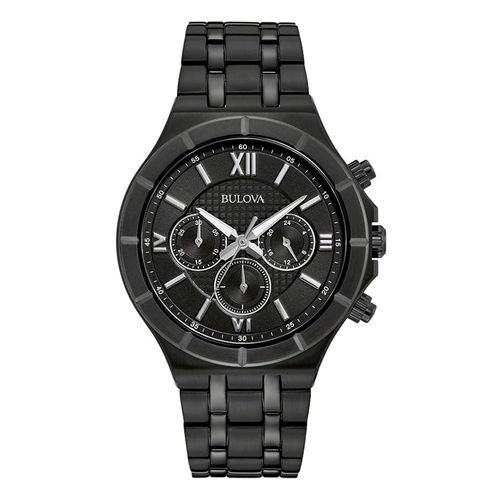 Bulova Heren Horloge Zwart 98A242