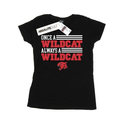 Disney - "High School Musical The Musical Once A Wildcat" T-Shirt für Damen (Schwarz)