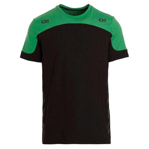Off White Unisex Erwachsene Diagramm Logo T-Shirt (Grün/Schwarz)