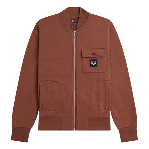 Fred Perry Bomberjack met volledige rits voor heren (Whisky)